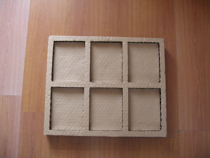 Details von Honeycomb Board Stanzmaschine